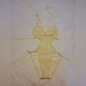 Crochet One Piece Swimsuit Size Medium